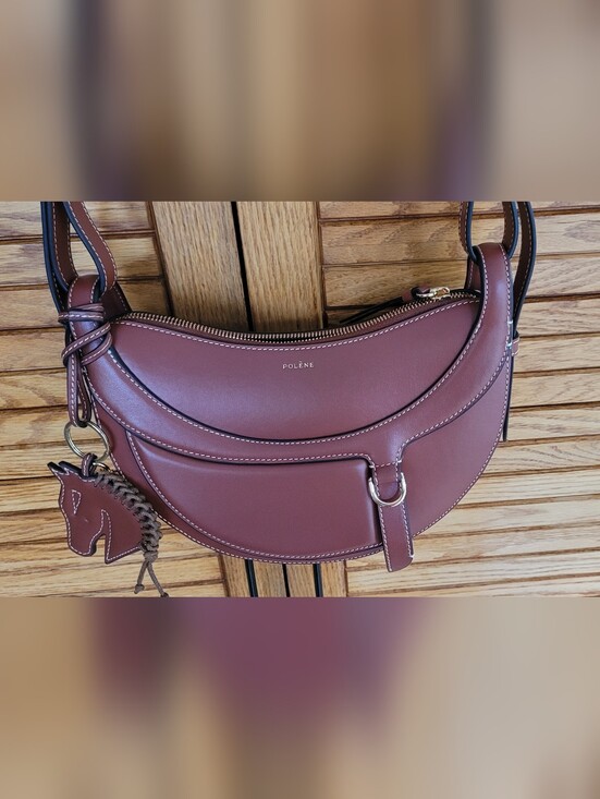 Polene Handbags - Polène Number 10 Cognac Crossbody Bag- Special Edition - Horse Year